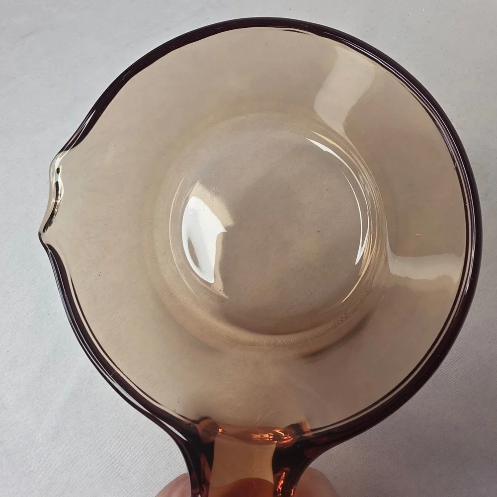 VTG Corning Visions Amber Glass 0.7L Saucepan Pour Spout Made in France